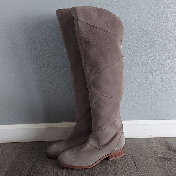 Sole Society Tiff Over The Knee Boots Taupe Size 8.5 - Picture 4 of 15